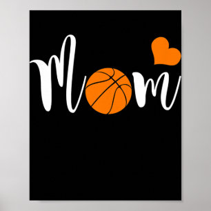 Basketball-Mama Liebe Sie Mama Poster