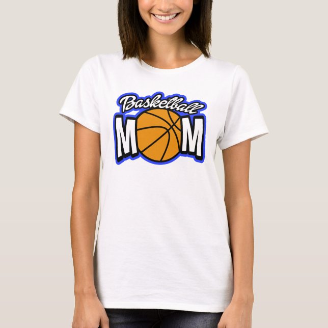 Basketball-Mama lustig und niedlich T-Shirt (Vorderseite)