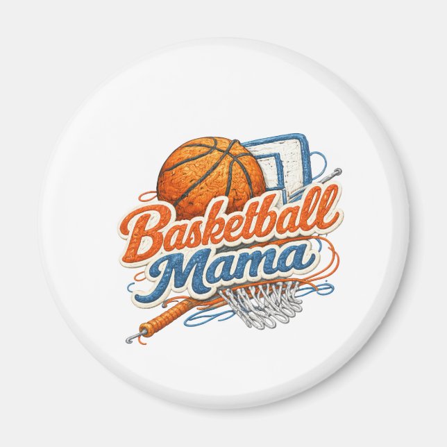 Basketball-Mama-Magnet Magnet (Vorne)
