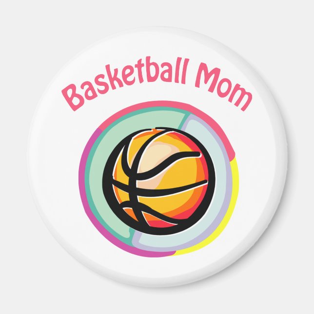 Basketball-Mama-Magnete Magnet (Vorne)