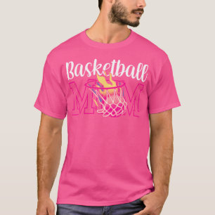 Basketball Mama Mannschaftsspieler Match Coach Mut T-Shirt