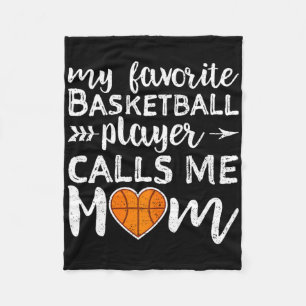 Basketball-Mama Meine Lieblings-Basketball-Spieler Fleecedecke