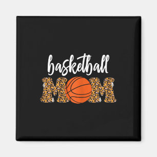 Basketball Mama Niedlich Leopard Basketball Gesche Magnet