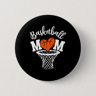 Basketball-Mama Niedliche Neuheit Not leidende Fra Button