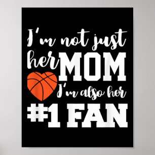 Basketball Mama Nummer 1 Fan Basketball Mütter J Poster