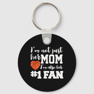 Basketball Mama Nummer 1 Fan Basketball Mütter J Schlüsselanhänger