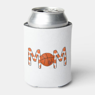 Basketball Mama Orange Polka Dot Dosenkühler