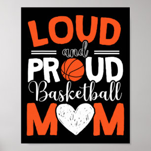 Basketball Mama Player Hoop Junkie Mütter Day Mama Poster