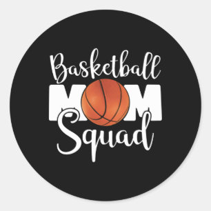 Basketball-Mama Runder Aufkleber