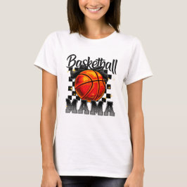 Basketball Mama Shirt mit Bow Graphic - Sportsamml