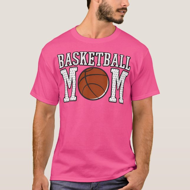 Basketball-Mama-Shirts T-Shirt (Vorderseite)
