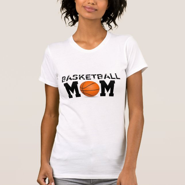Basketball-Mama T-Shirt (Vorderseite)