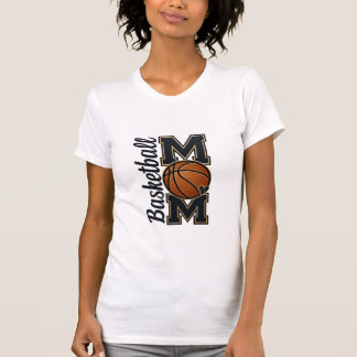 Basketball-Mama Varsity-Stil Gold Sportsteam Spir T-Shirt