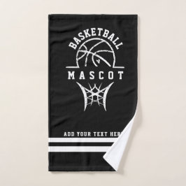 basketball maman joueur équipe serviette main