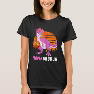 Basketball Mamasaurus Dinosaurier Muttertag Liebe T-Shirt