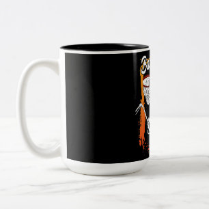 Basketball Männer Frauen Kinder Halloween Skelett Zweifarbige Tasse