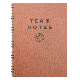 Basketball-Mannschaftsnotizen Notizblock