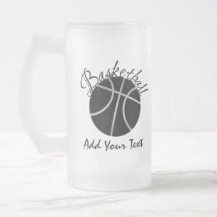 Basketball Mattglas Bierglas