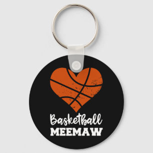Basketball Meemaw Fun Basketball Herz Oma Mee Schlüsselanhänger