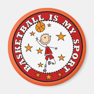 Basketball meine Sport-T-Shirts und Geschenke Magnet