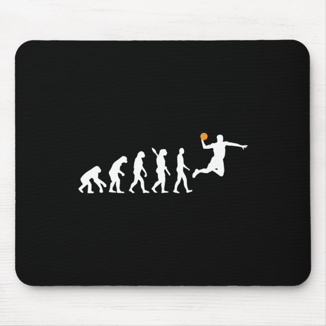 Basketball - menschliche Evolution Darwin Mousepad (Vorne)