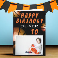 Basketball Metallic Ball Foto Happy Birthday