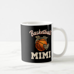 Basketball Mimi Bandana Leopard Herz Fans Mutter' Kaffeetasse