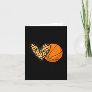 Basketball Mimi Leopard Herz Sportspieler Karte