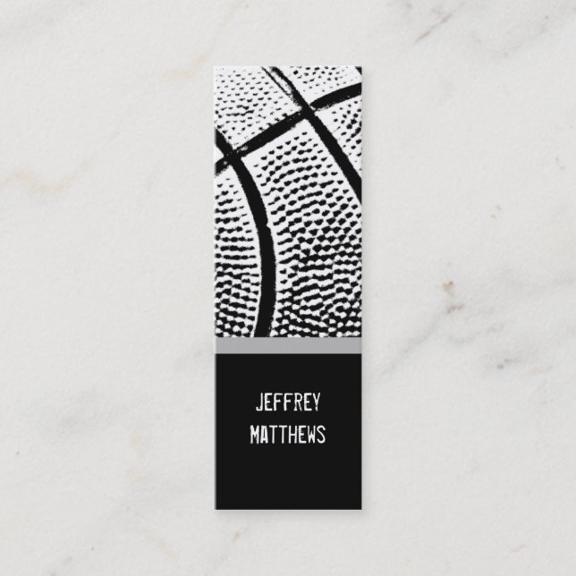 Basketball Mini Visitenkarte (Vorderseite)