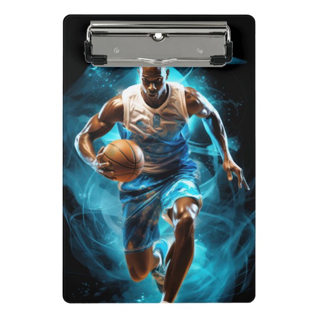Basketball Mini Zwischenablage Klemmbrett (Vorderseite)