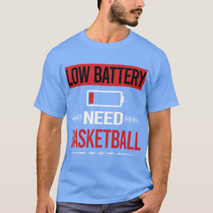 Basketball mit niedrigem Akku T-Shirt