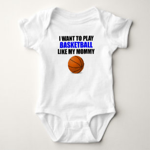 Basketball mögen meine Mama Baby Strampler