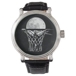 Basketball Moon Armbanduhr
