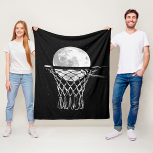 Basketball Moon Fleecedecke