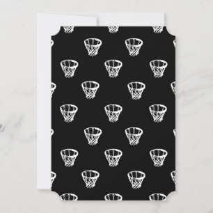 Basketball Motif Druckmuster Mitteilungskarte