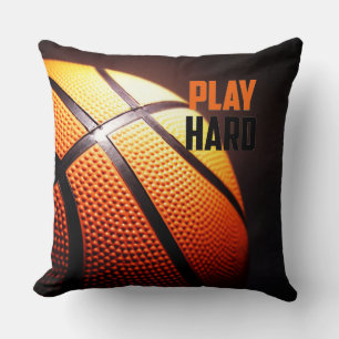 Basketball-Motivation: Spielen Sie hart durch Händ Kissen