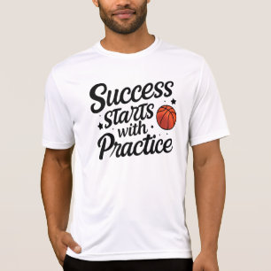 Basketball-Motivations-Erfolgs-Übungszitat T-Shirt