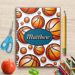 Basketball-Mustername Notizblock