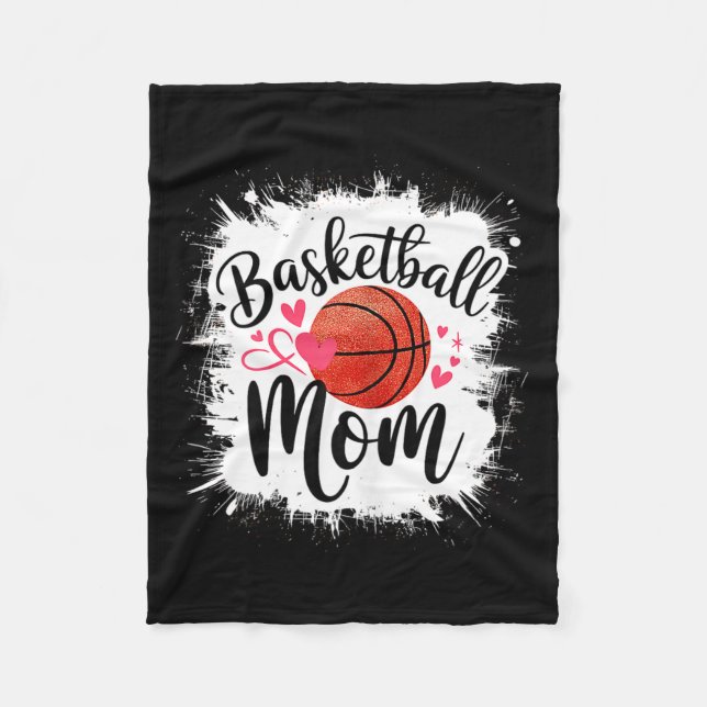 Basketball-Mutter Mama Fleecedecke (Vorderseite)