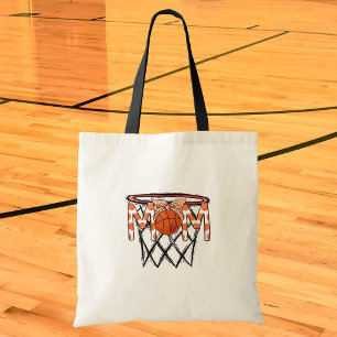 Basketball-Mutter-Polka-Dot-Personalisierter-Name Tragetasche