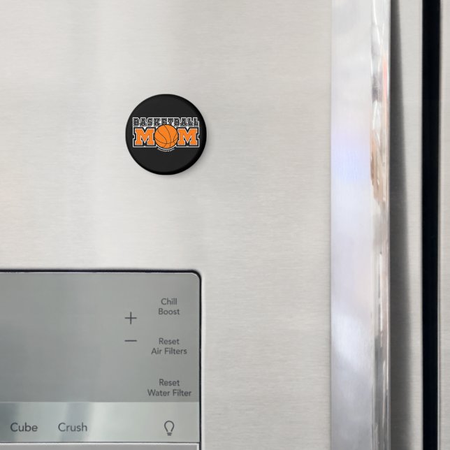 Basketball-Mutter-Screwball-Grafiken Magnet (In Situ (Kühlschrank))