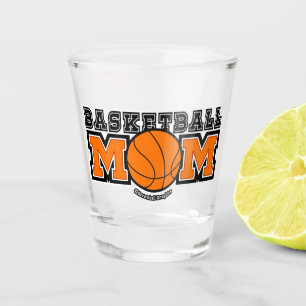 Basketball-Mutter-Screwball-Grafiken Schnapsglas