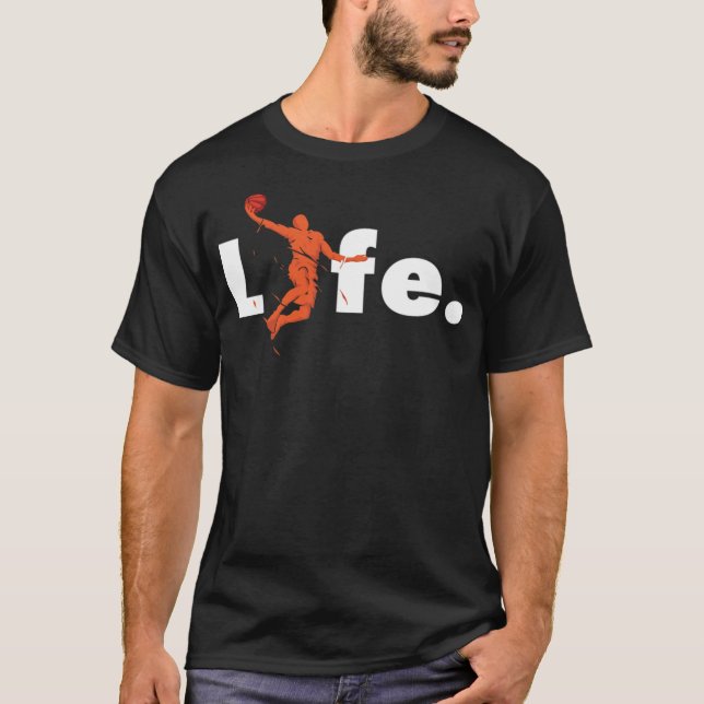 Basketball My Life Motivation Basketballspieler Ba T-Shirt (Vorderseite)