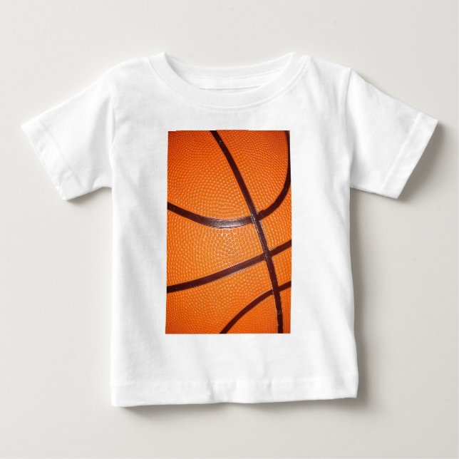 Basketball Nah-up Texturhaut Baby T-shirt (Vorderseite)