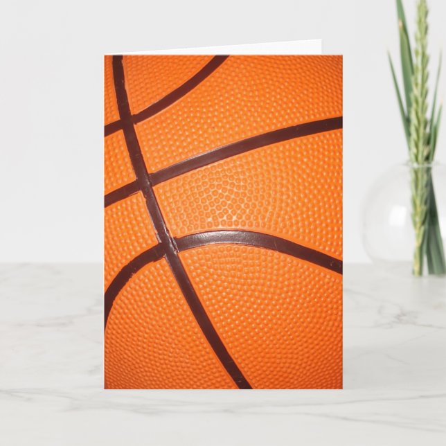 Basketball Nah-up Texturhaut Karte (Vorderseite)