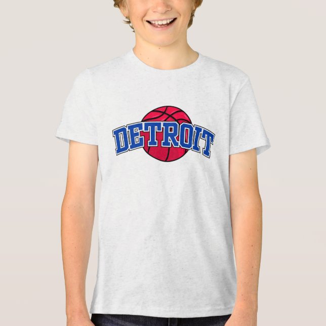Basketball NBA Detroit Kolben Tri-Blend Shirt (Vorderseite)