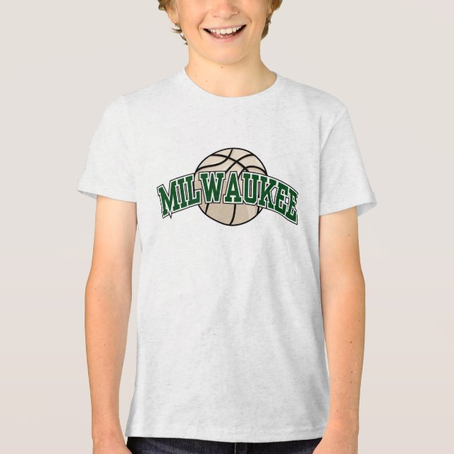 Basketball NBA Milwaukee Bucks Tri-Blend Shirt (Vorderseite)