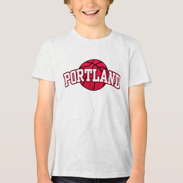 Basketball NBA Portland Trail Blazers Tri-Blend Shirt (Vorderseite)