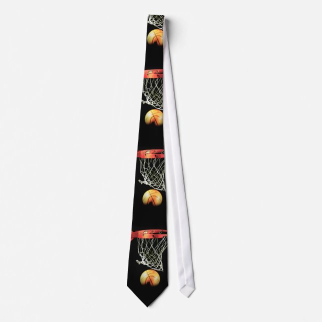 Basketball Neck Tie Krawatte (Vorderseite)