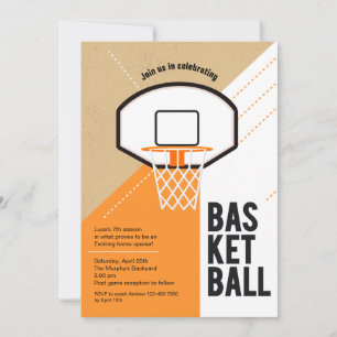 Basketball-Netzeinladung Einladung
